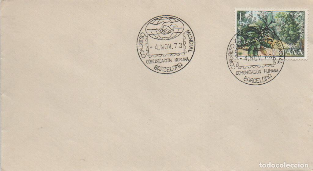 Sellos: A&Ntilde;O 1973, BARCELONA, CONGRESO MUNDIAL DE COMUNICACION HUMANA,