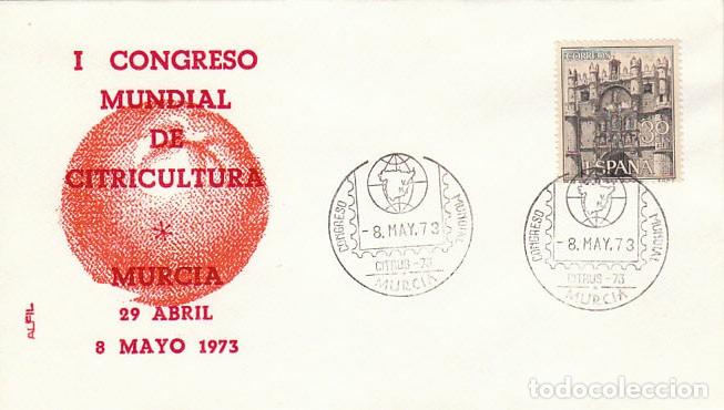 Sellos: A&Ntilde;O 1973, MURCIA, CITRICULTURA, CONGRESO MUNDIAL , SOBRE DE ALFIL