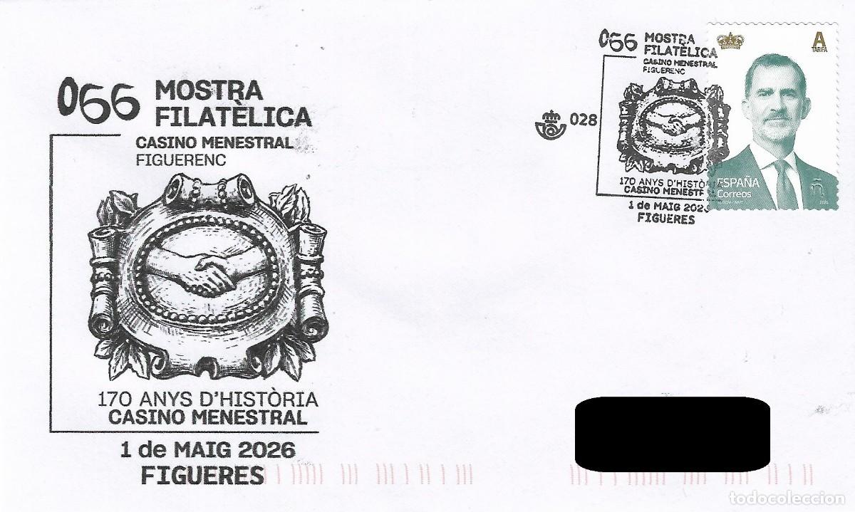 Selos: ESPA&Ntilde;A. MATASELLOS ESPECIAL. 170 ANIV. CASINO MENESTRAL. FIGUERES. 2026