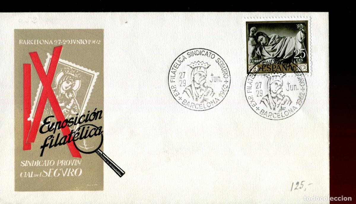 Sellos: 1962 BARCELONA -IX EXPOSICION FILATELICA SINDICATO PROVINCIAL DEL SEGURO