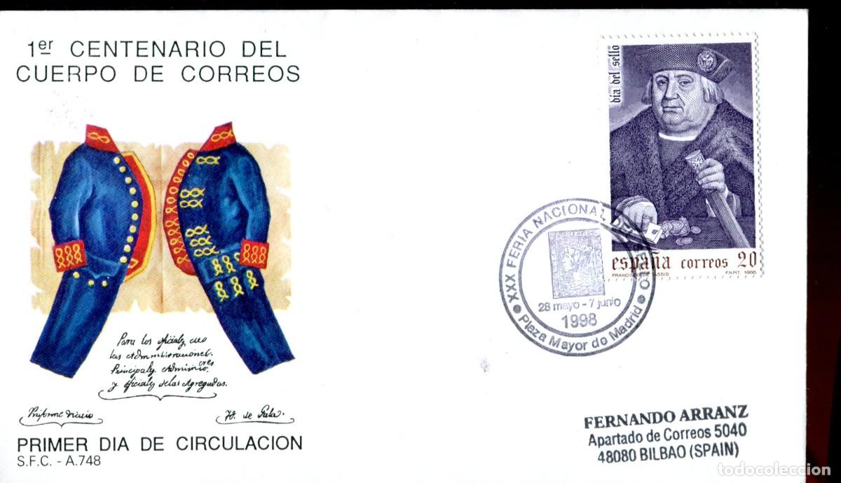 Sellos: 1998 MADRID - XXX FERIA NACIONAL DEL SELLO PLAZA MAYOR DE MADRID