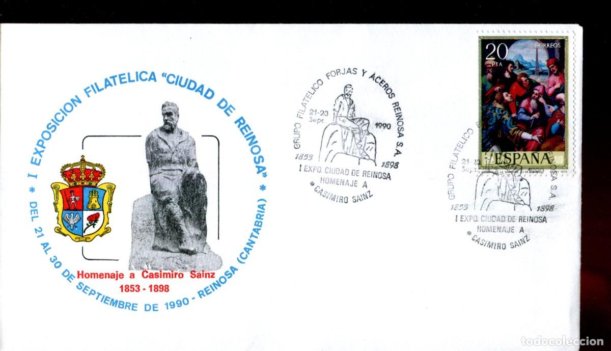 Sellos: 1990 REINOSA - I EXPOSICION FILATELICA CIUDAD DE REINOSA HOMENAJE A CASIMIRO SAINZ