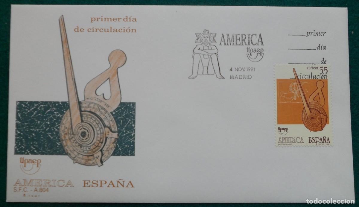 Sellos: 1991-ESPA&Ntilde;A-SOBRES PRIMER DIA-VER FOTOS-N&ordm;3141-AMERICA-UPAEP
