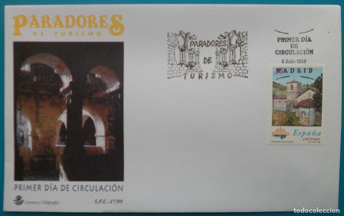 Sellos: 1999-ESPA&Ntilde;A-SOBRES PRIMER DIA-VER FOTOS-N&ordm;3650-PARADORES DE TURISMO