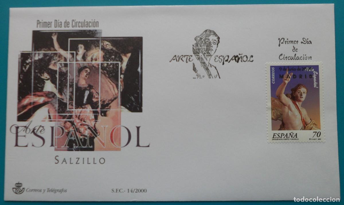 Sellos: 2000-ESPA&Ntilde;A-SOBRES PRIMER DIA-VER FOTOS-N&ordm;3715-ARTE ESPA&Ntilde;OL-SALZILLO