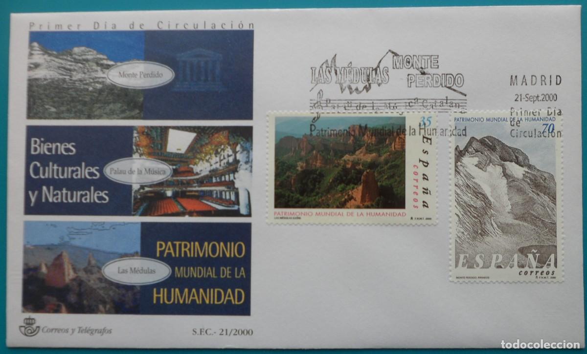 Sellos: 2000-ESPA&Ntilde;A-SOBRES PRIMER DIA-VER FOTOS-N&ordm;3729/31-PATRIMONIO DE LA HUMANIDAD