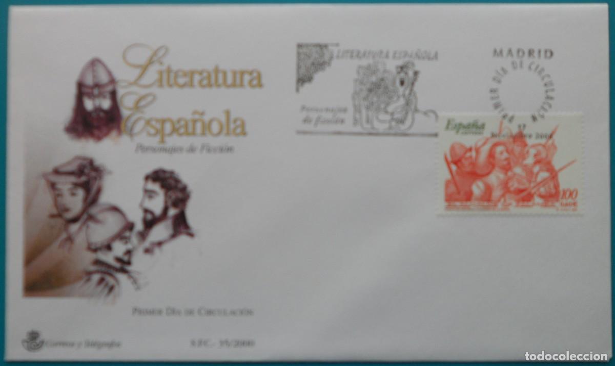 Selos: 2000-ESPA&Ntilde;A-SOBRES PRIMER DIA-VER FOTOS-N&ordm;3774-LITERATURA ESPA&Ntilde;OLA