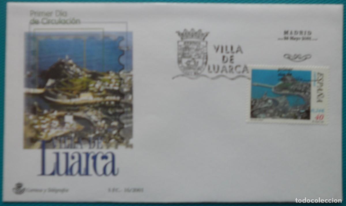 Sellos: 2001-ESPA&Ntilde;A-SOBRES PRIMER DIA-VER FOTOS-N&ordm;3800-VILLA DE LUARCA-ASTURIAS