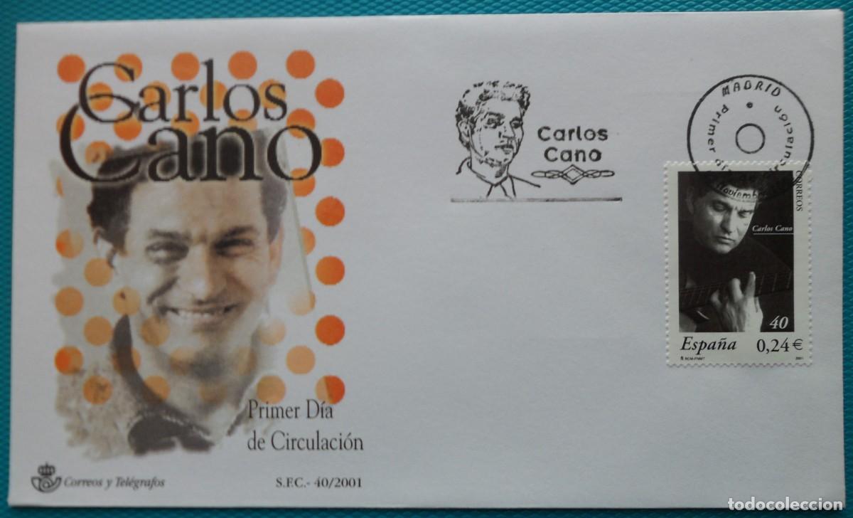 Sellos: 2001-ESPA&Ntilde;A-SOBRES PRIMER DIA-VER FOTOS-N&ordm;3841-CARLOS CANO