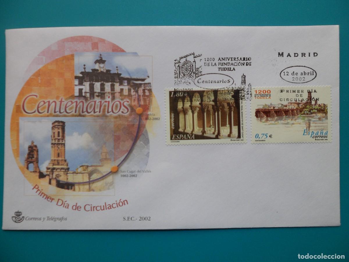 Sellos: 2002-ESPA&Ntilde;A-SOBRES PRIMER DIA-VER FOTOS-N&ordm;3892/3-CENTENARIOS