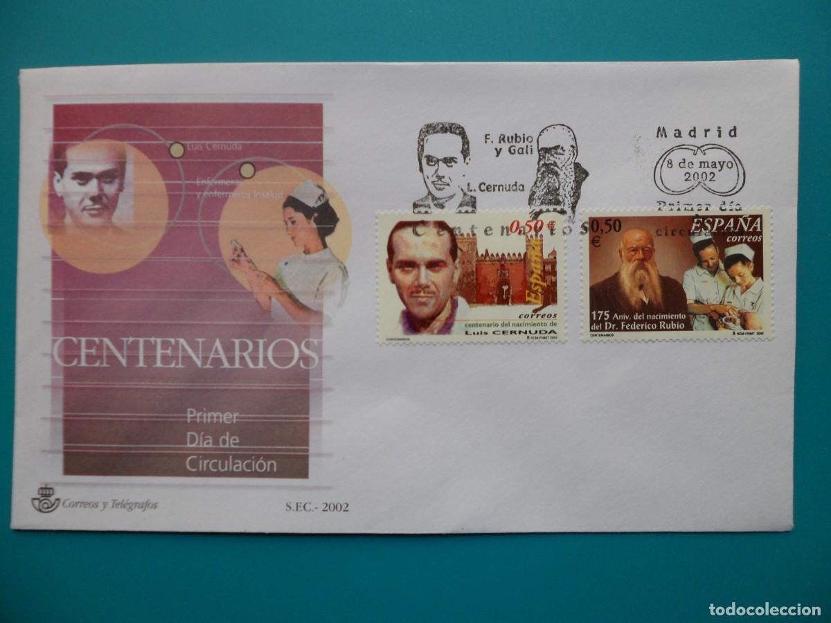 Sellos: 2002-ESPA&Ntilde;A-SOBRES PRIMER DIA-VER FOTOS-N&ordm;3894/5-CENTENARIOS