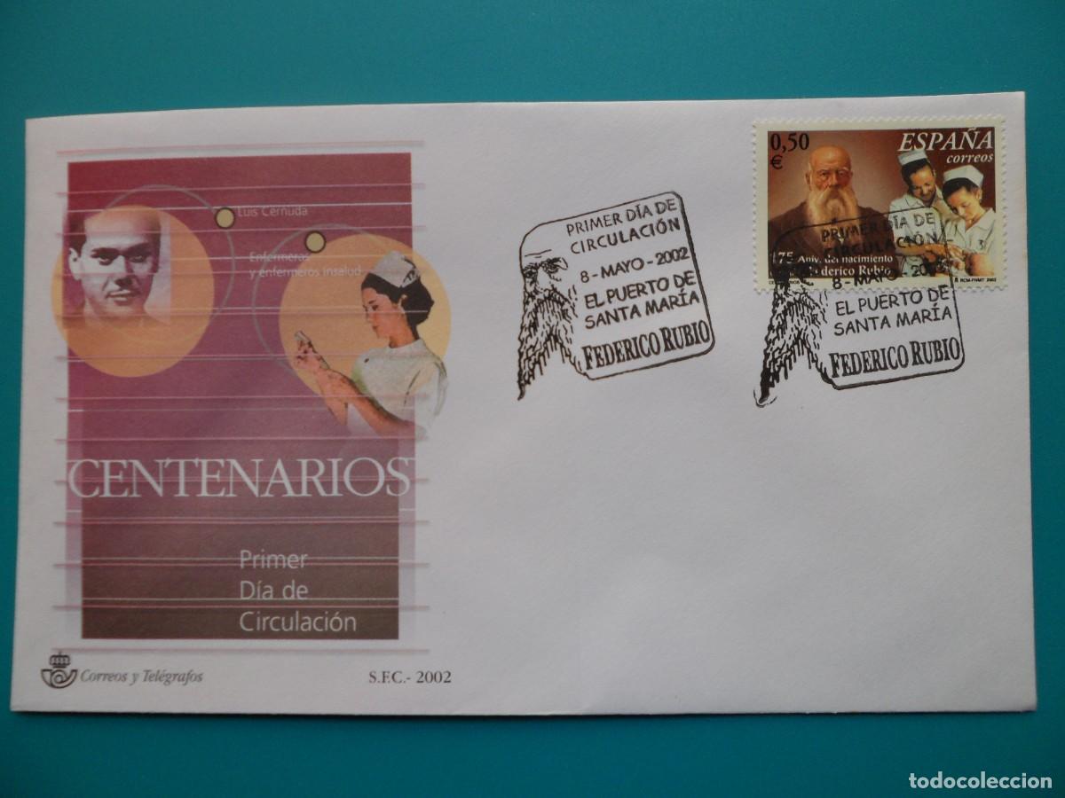Sellos: 2002-ESPA&Ntilde;A-SOBRES PRIMER DIA-VER FOTOS-N&ordm;3895-CENTENARIOS