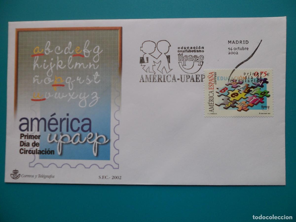 Sellos: 2002-ESPA&Ntilde;A-SOBRES PRIMER DIA-VER FOTOS-N&ordm;3933-AMERICA-UPAEP