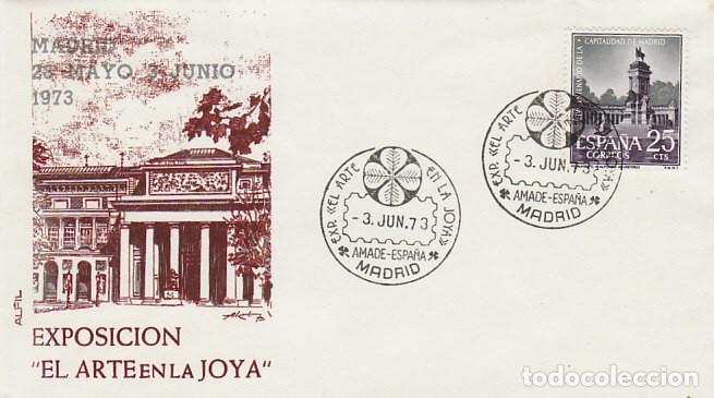 Sellos: A&Ntilde;O 1973, MADRID, EL ARTE EN LA JOYA, SOBRE DE ALFIL