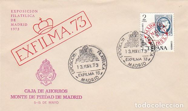 Sellos: A&Ntilde;O 1973, MADRID, EXFILMA, SOBRE DE LA CAJA DE AHORROS DE MADRID
