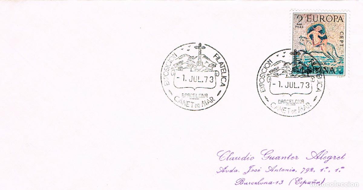 Sellos: A&Ntilde;O 1973, C&aacute;net de mar, CRUZ DE PEDRA CASTELL