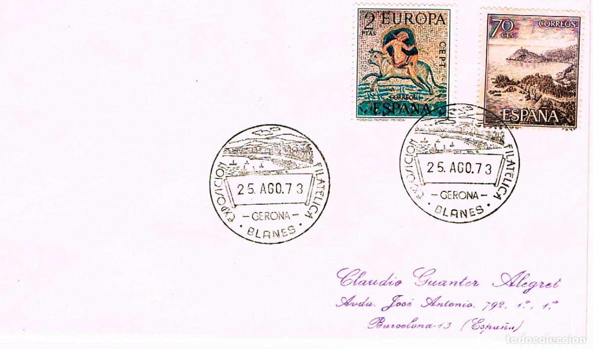 Sellos: A&Ntilde;O 1973 BLANES (GERONA) EXPOSICION FILATELICA