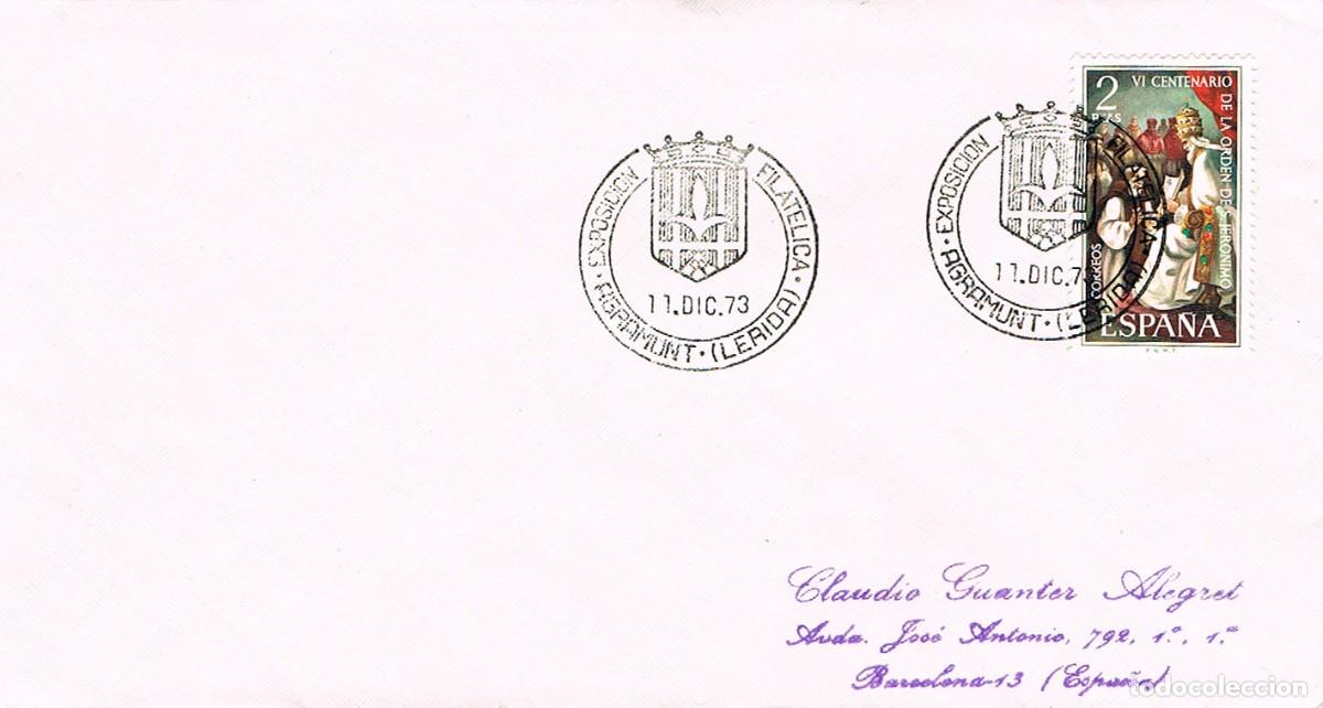 Sellos: A&Ntilde;O 1973, AGRAMUNT (LERIDA), ESCUDO