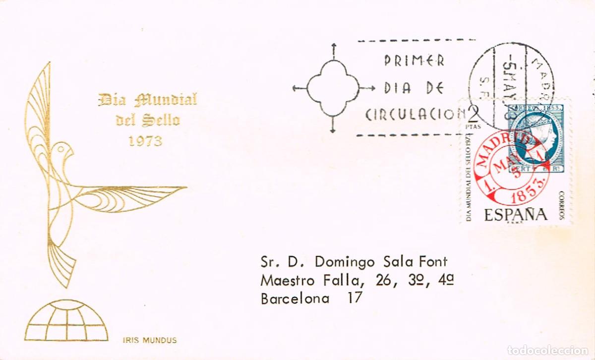 Sellos: EDIFIL 2127, DIA MUN DIAL DEL SELLO, MATASELLO DE EXPOSICION FILATELICA SOBRE DE UNDO FILATELICO