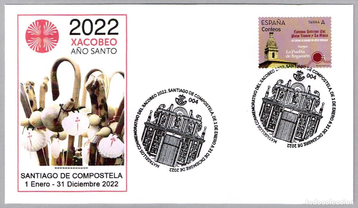 Sellos: Matasellos XACOBEO A&Ntilde;O SANTO 2022. Santiago de Compostela, Galicia, 2022