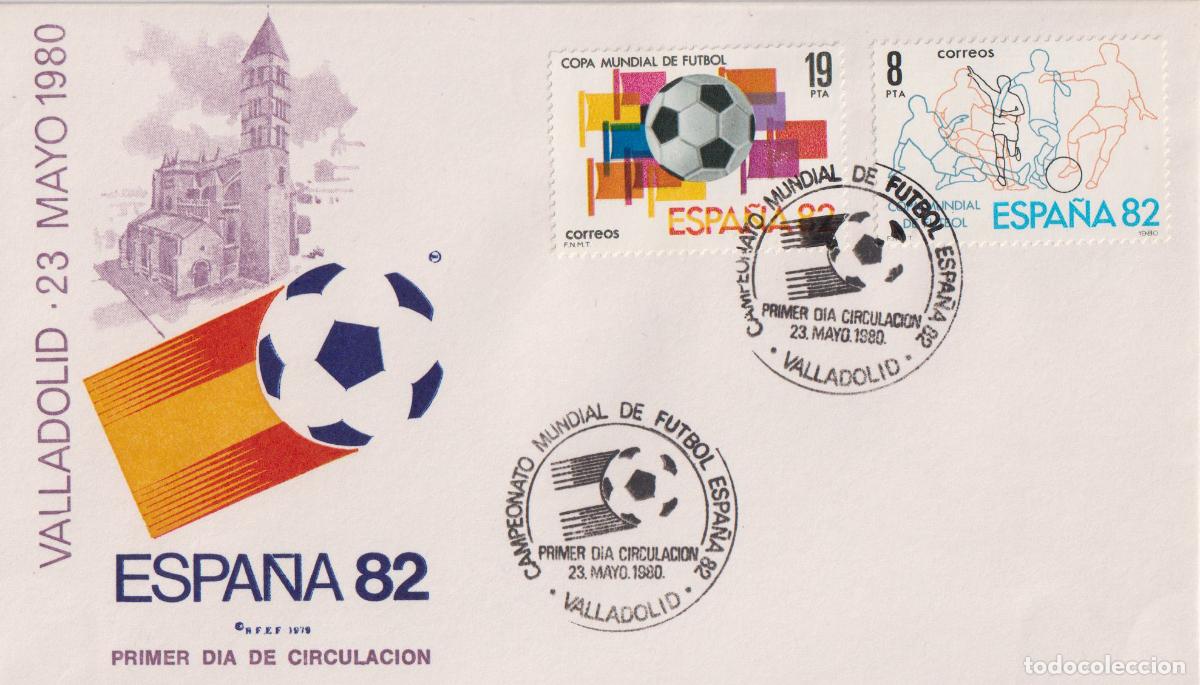 Sellos: SOBRE PRIMER DIA CIRCULACI&Oacute;N. - ESPA&Ntilde;A 82 - VALLADOLID - 23 MAYO 1980 - R.F.E.F.