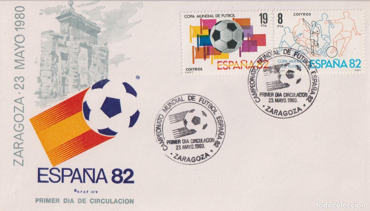 Sellos: SOBRE PRIMER DIA CIRCULACI&Oacute;N. - ESPA&Ntilde;A 82 - ZARAGOZA - 23 MAYO 1980 - R.F.E.F.