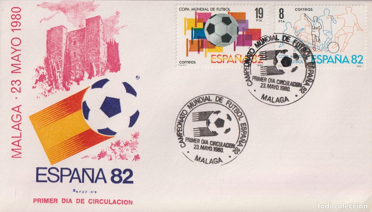 Sellos: SOBRE PRIMER DIA CIRCULACI&Oacute;N. - ESPA&Ntilde;A 82 - MALAGA - 23 MAYO 1980 - R.F.E.F.