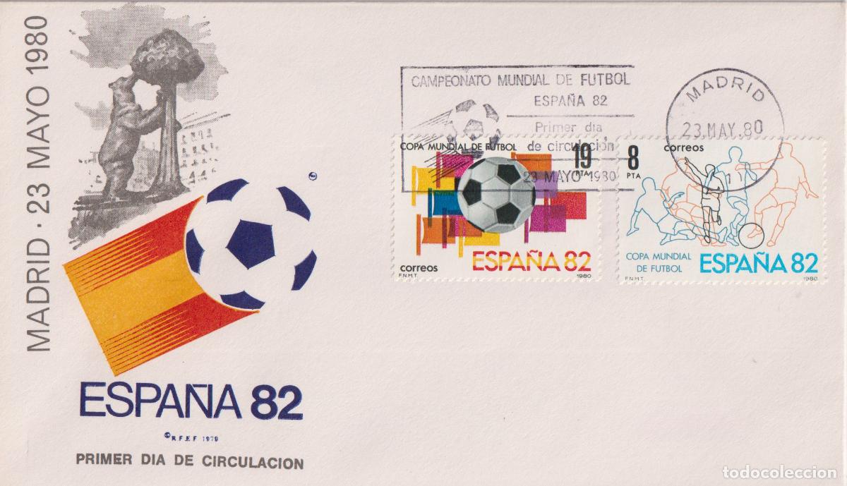 Sellos: SOBRE PRIMER DIA CIRCULACI&Oacute;N. - ESPA&Ntilde;A 82 - MADRID - 23 MAYO 1980 - R.F.E.F.