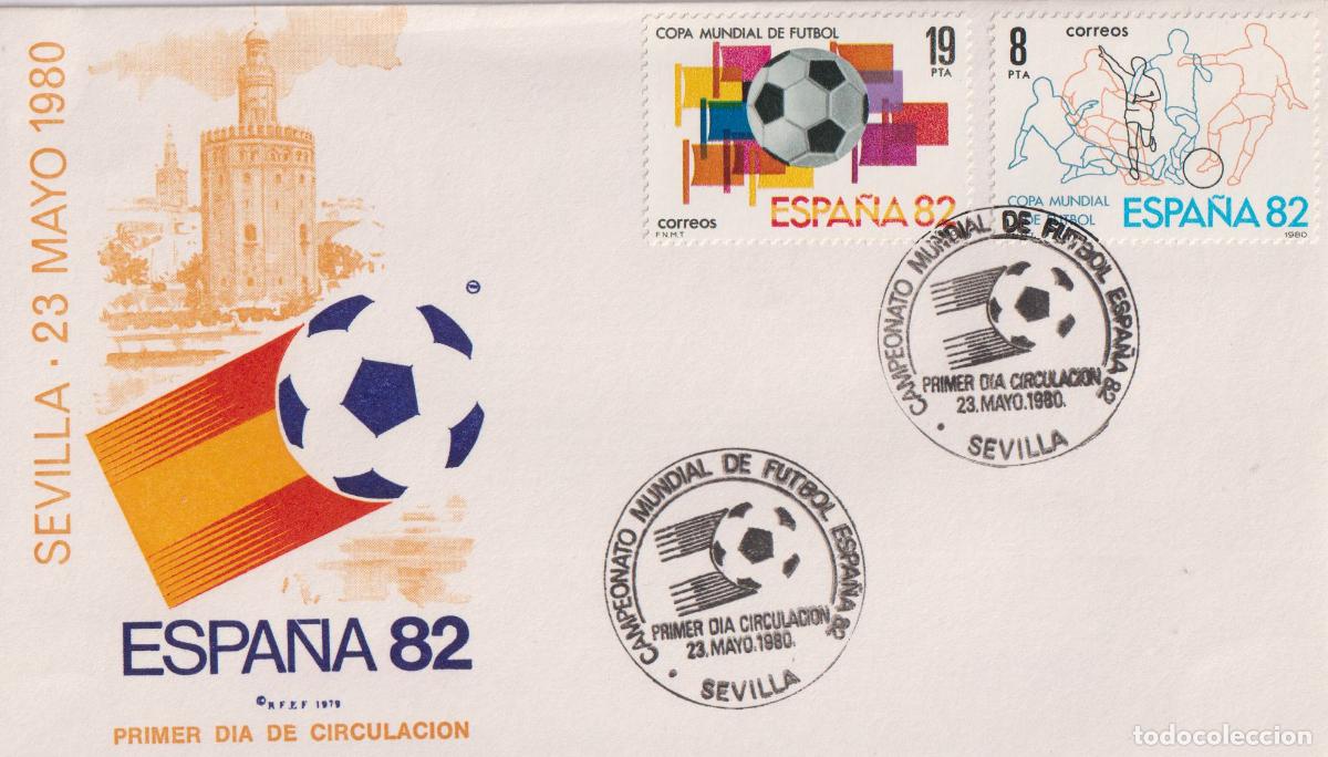Sellos: SOBRE PRIMER DIA CIRCULACI&Oacute;N. - ESPA&Ntilde;A 82 - SEVILLA - 23 MAYO 1980 - R.F.E.F.