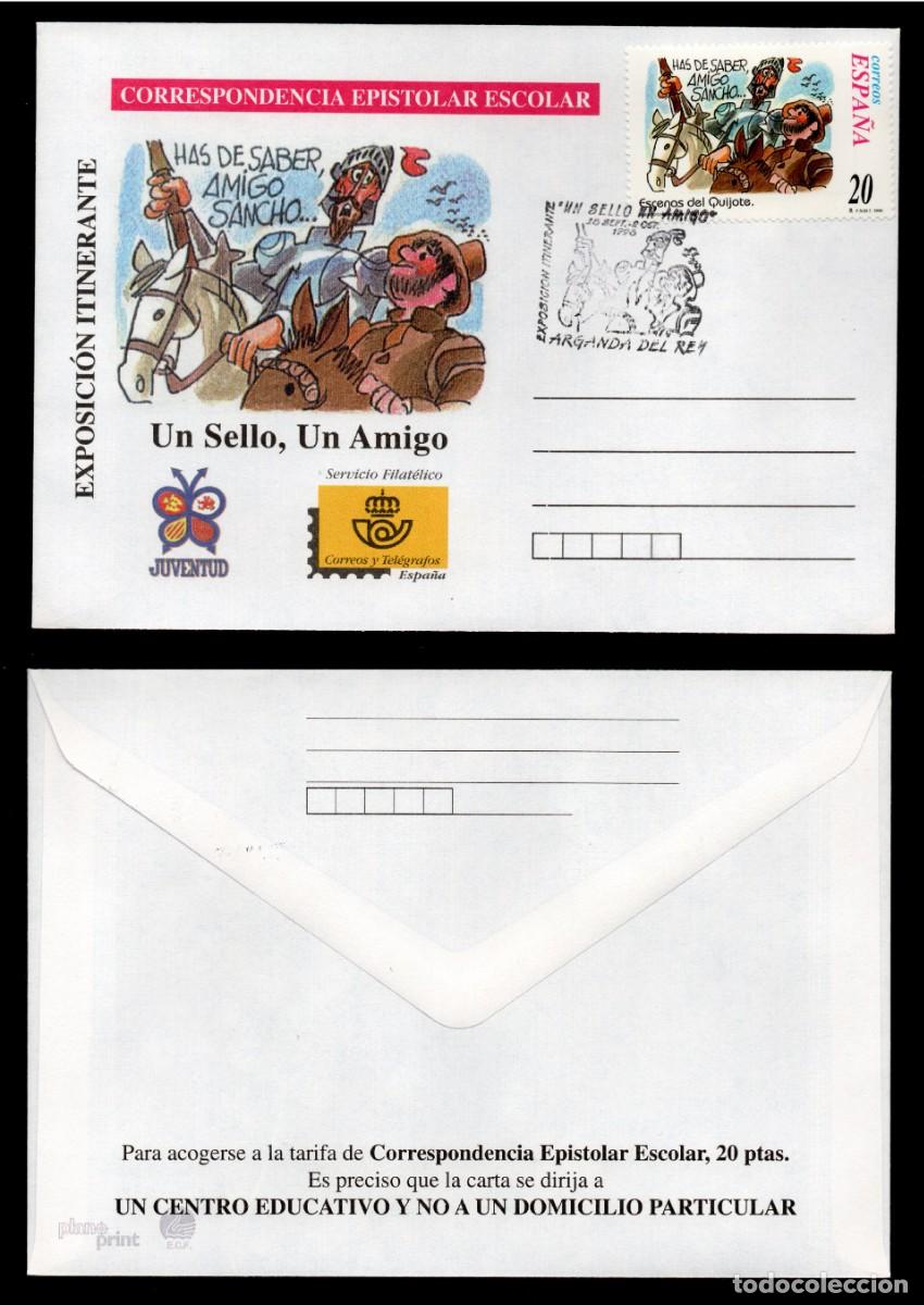 Sellos: SOBRE CORRESPONDENCIA. EPISTOLAR CON MATASELLOS EXP. ITINERANTE ARGANDA DEL REY