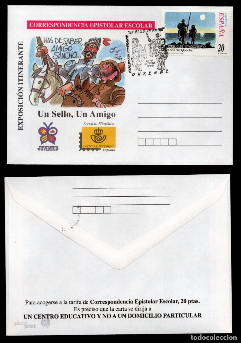 Sellos: SOBRE CORRESPONDENCIA EPISTOLAR CON MATASELLOS EXPOSICION ITINERANTE OURENSE