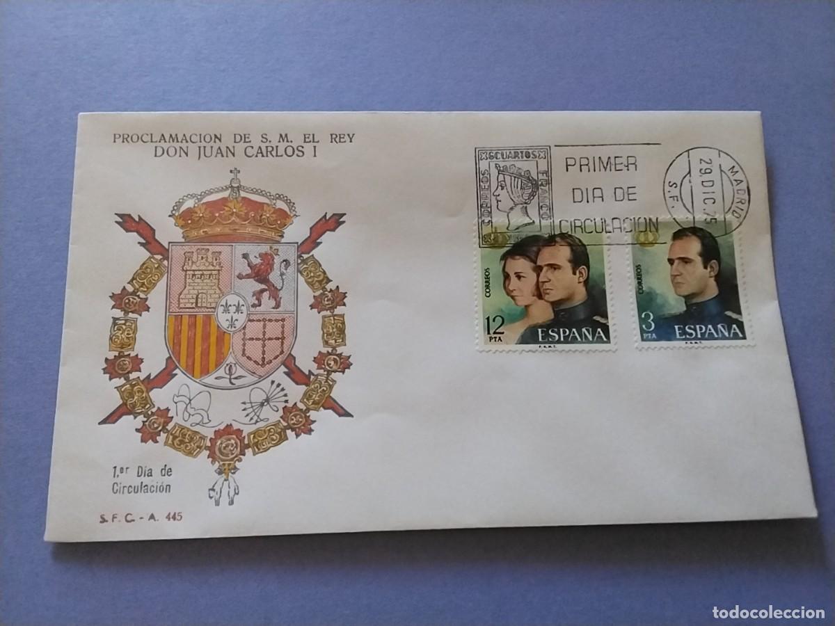 Sellos: Sobres primer dia Espa&ntilde;a Basica Reyes