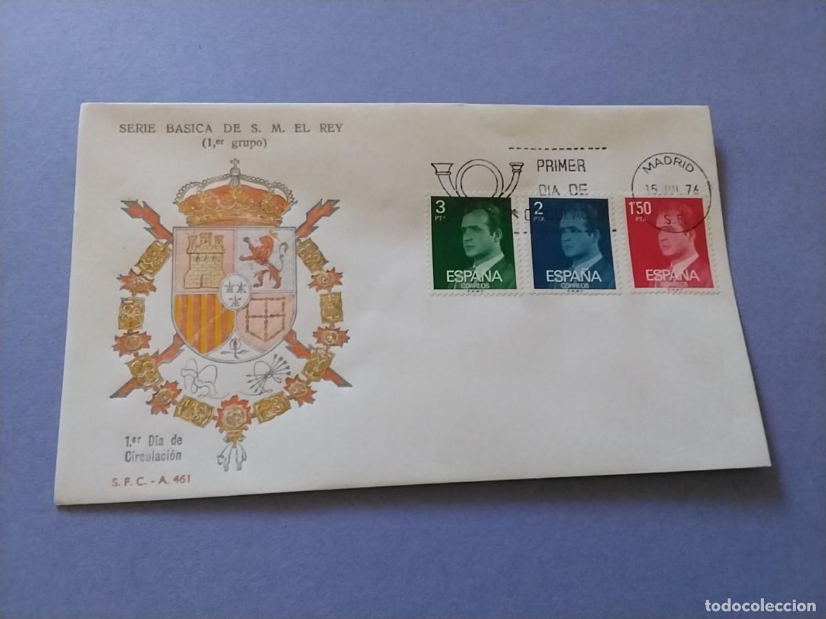 Sellos: Sobres primer dia Espa&ntilde;a Basica Reyes