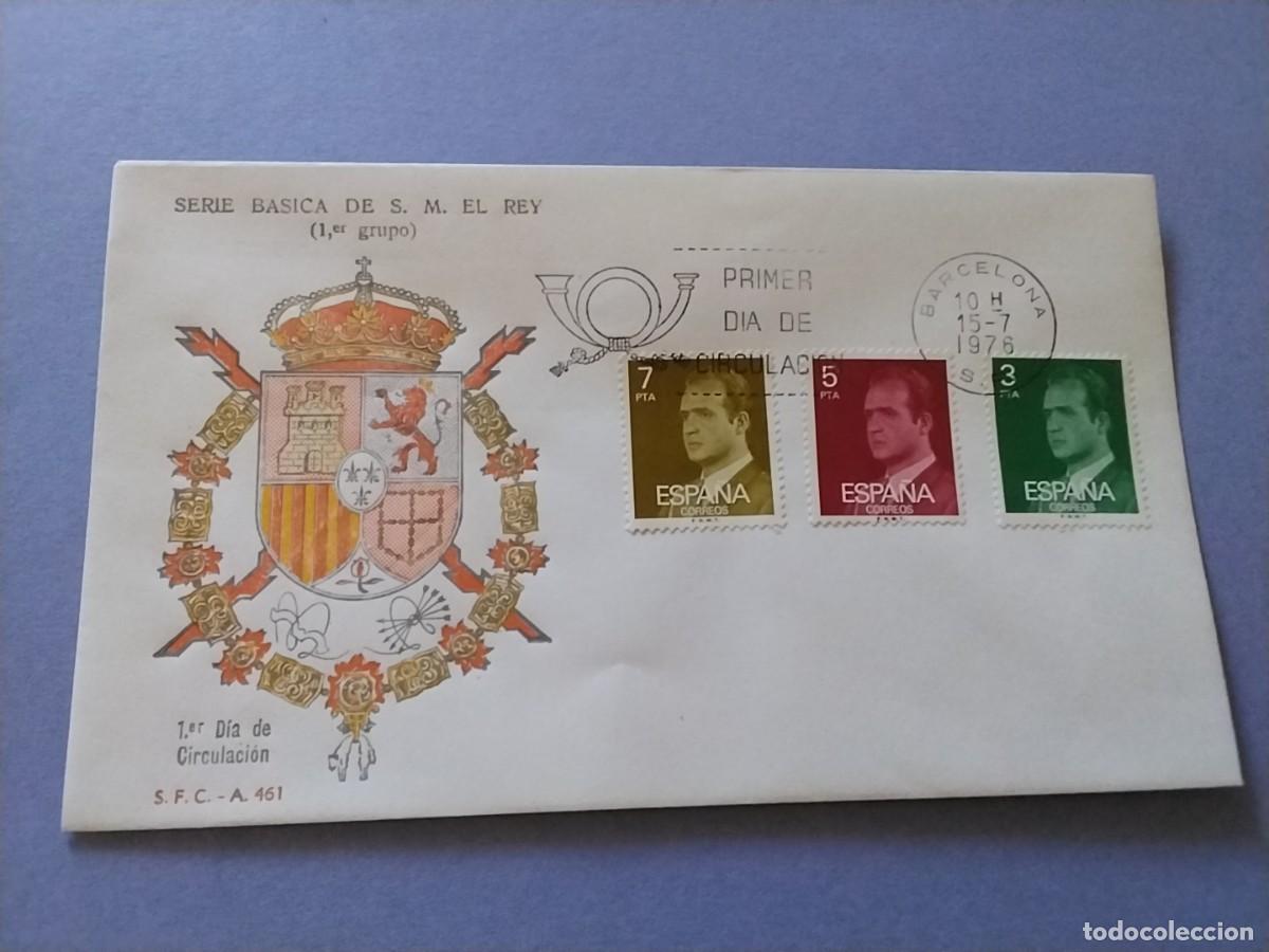 Sellos: Sobres primer dia Espa&ntilde;a Basica Reyes