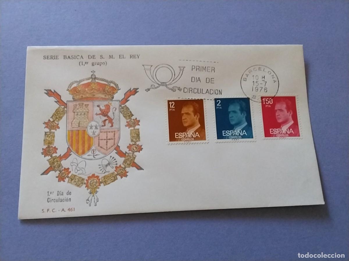 Sellos: Sobres primer dia Espa&ntilde;a Basica Reyes
