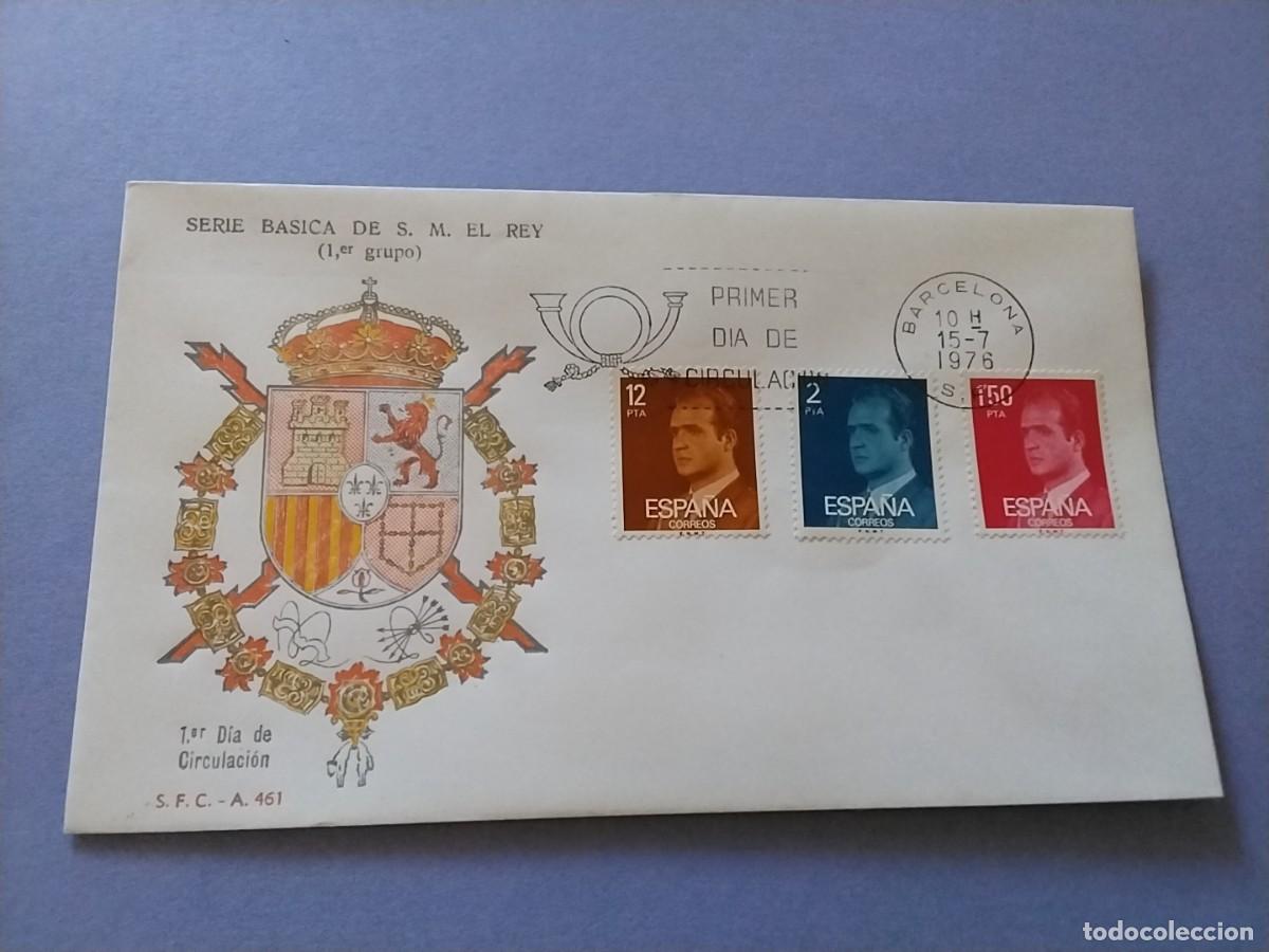 Sellos: Sobres primer dia Espa&ntilde;a Basica Reyes