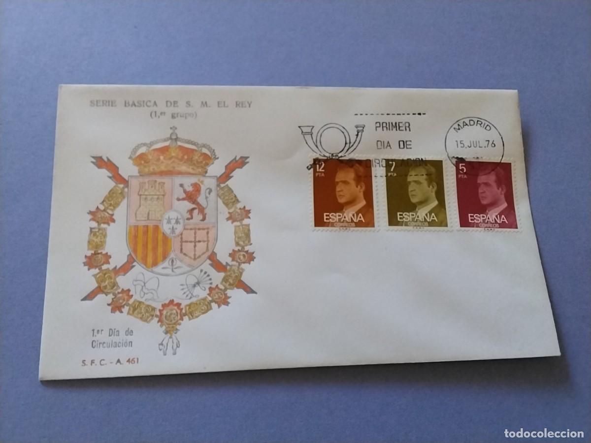 Sellos: Sobres primer dia Espa&ntilde;a Basica Reyes