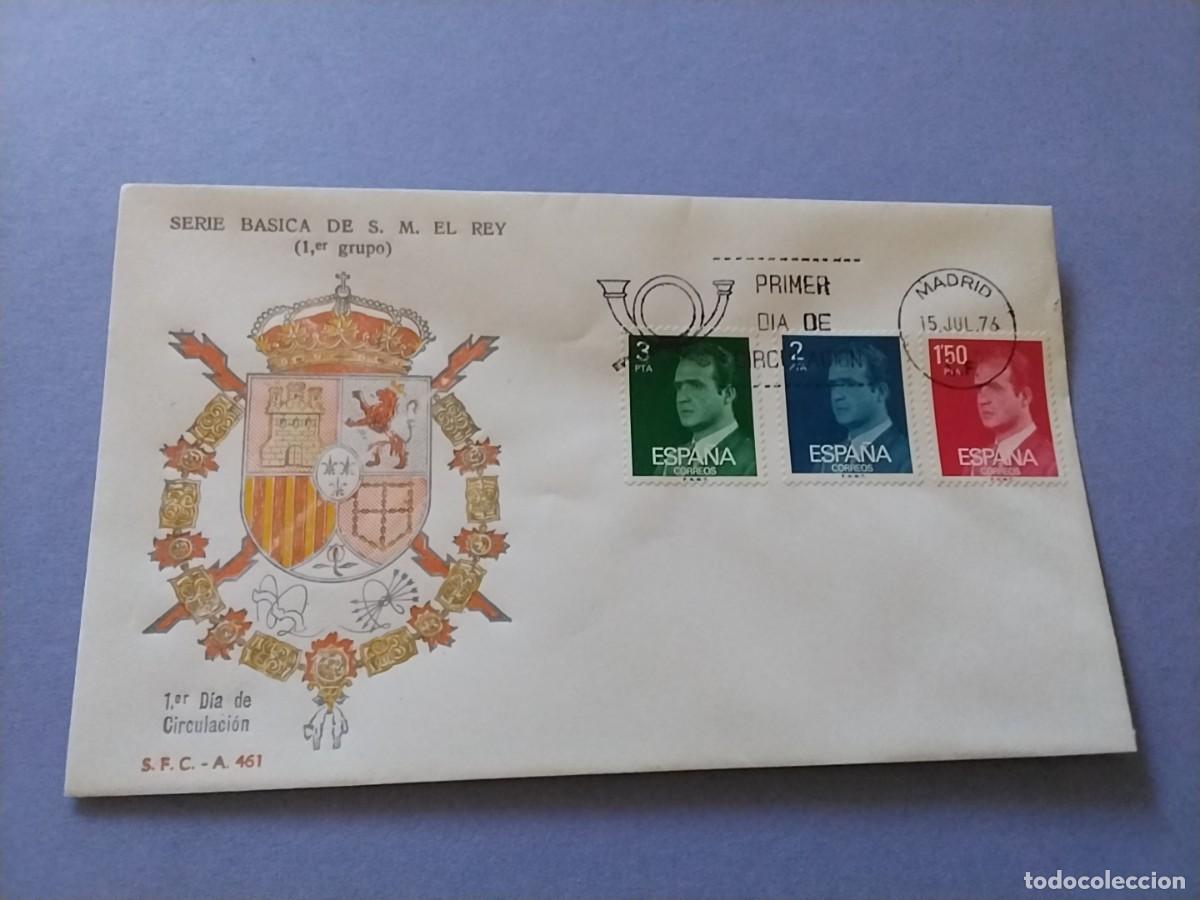 Sellos: Sobres primer dia Espa&ntilde;a Basica Reyes
