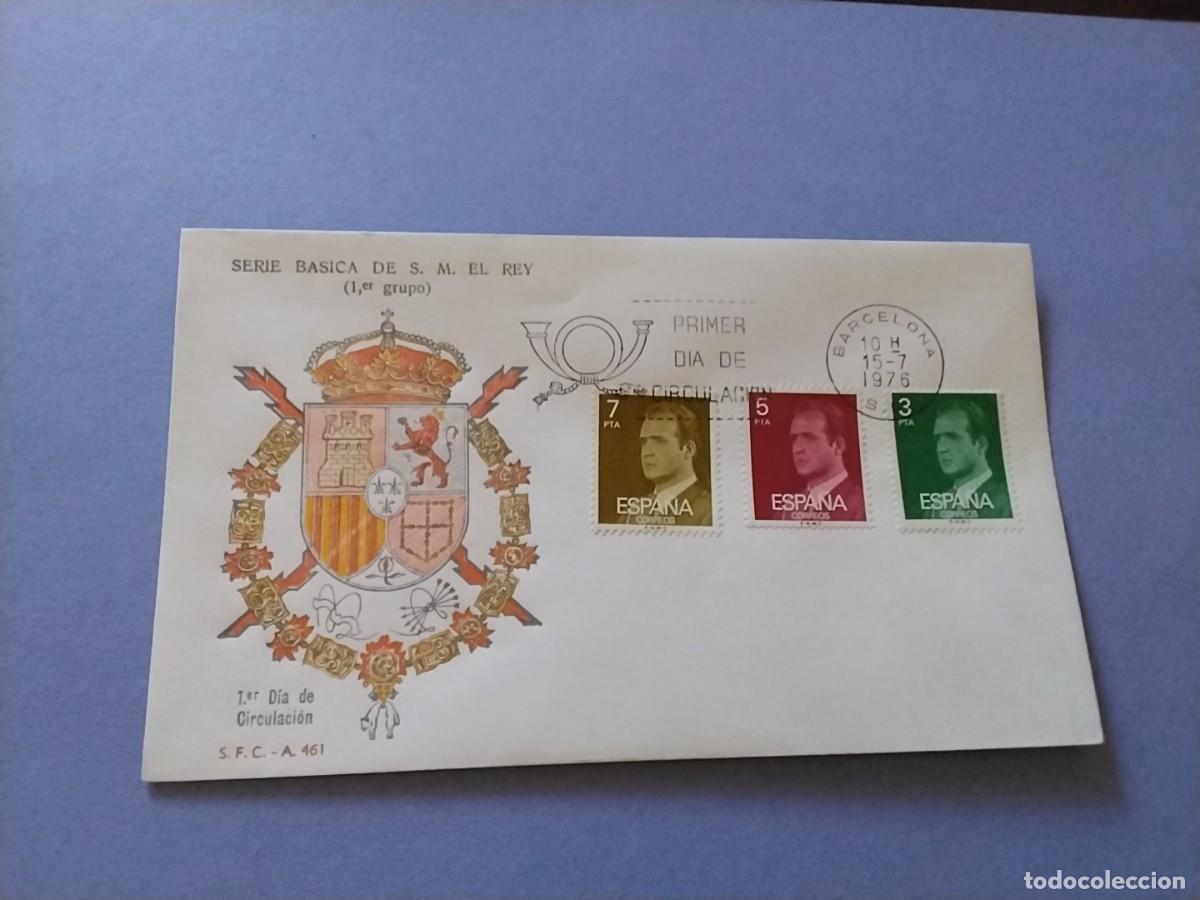 Sellos: Sobres primer dia Espa&ntilde;a Basica Reyes