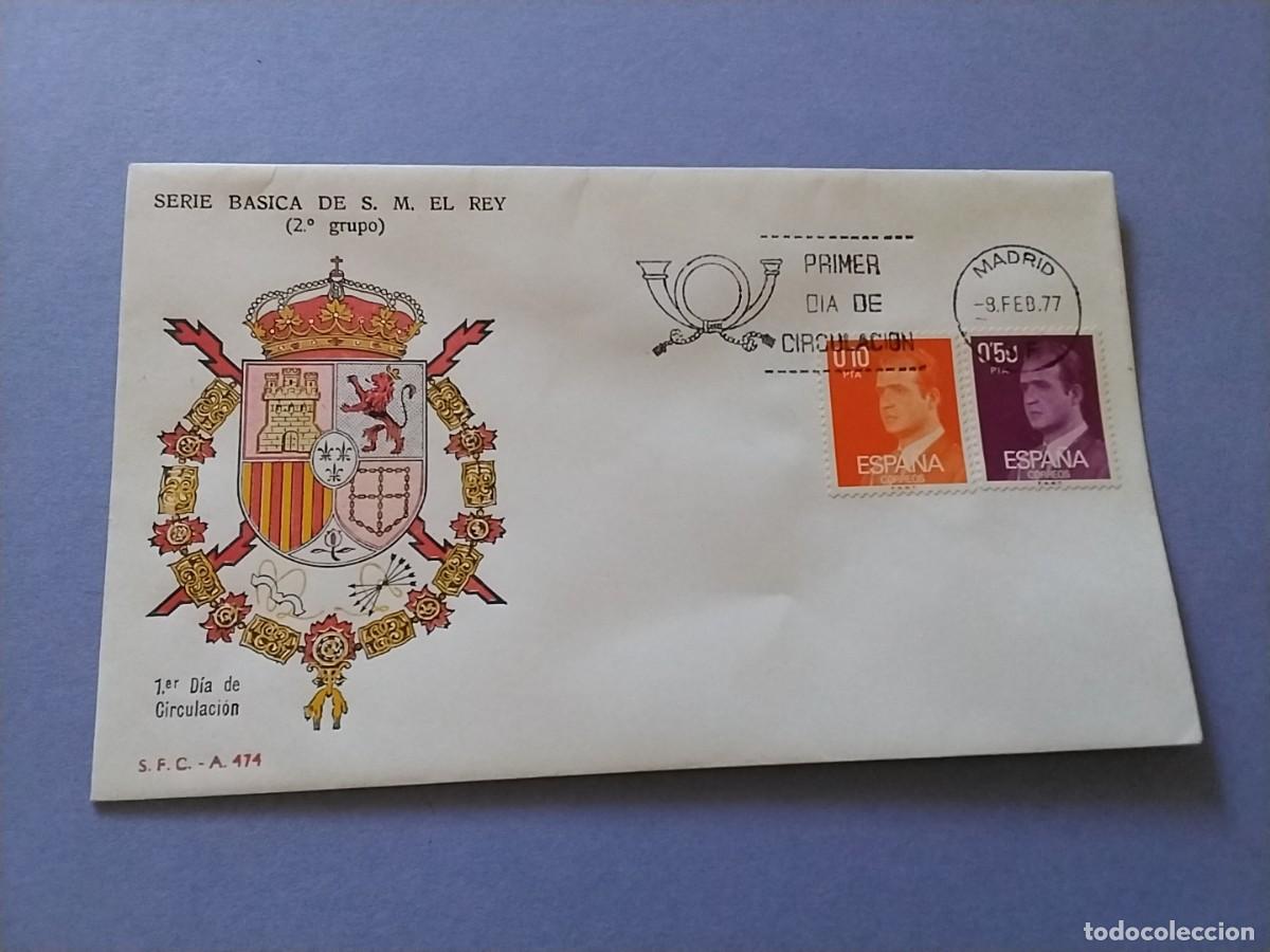 Sellos: Sobres primer dia Espa&ntilde;a Basica Reyes