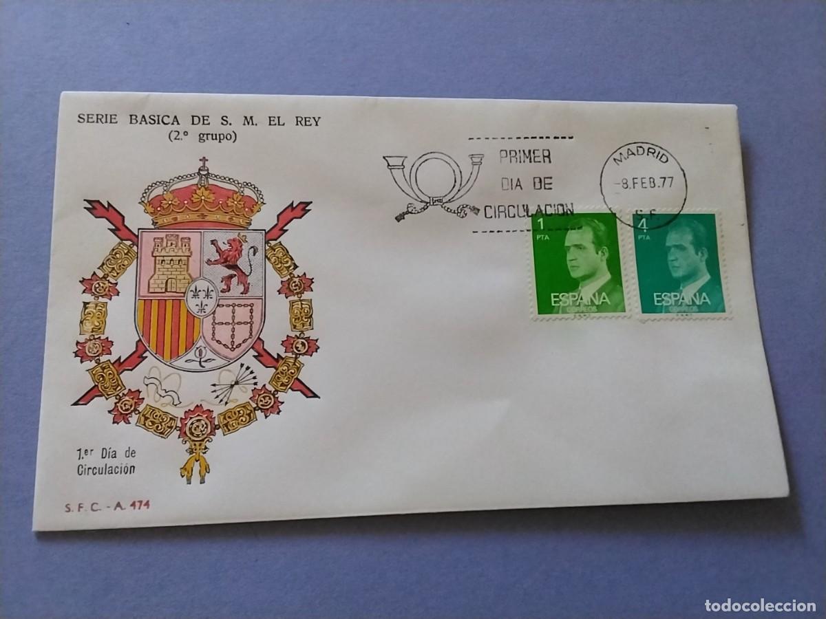 Sellos: Sobres primer dia Espa&ntilde;a Basica Reyes