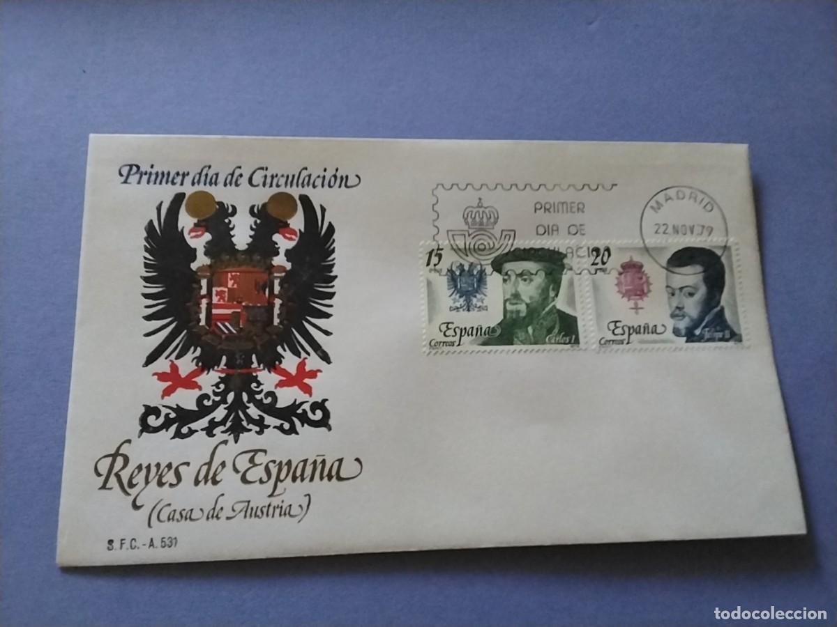 Sellos: Sobres primer dia Espa&ntilde;a Basica Reyes