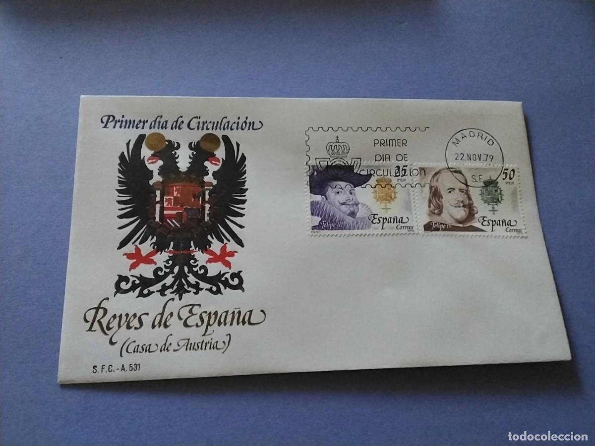 Sellos: Sobres primer dia Espa&ntilde;a Basica Reyes