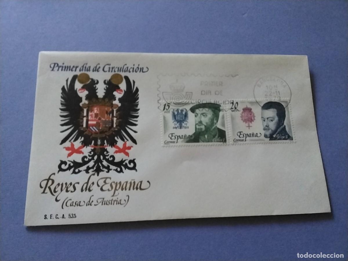 Sellos: Sobres primer dia Espa&ntilde;a Basica Reyes