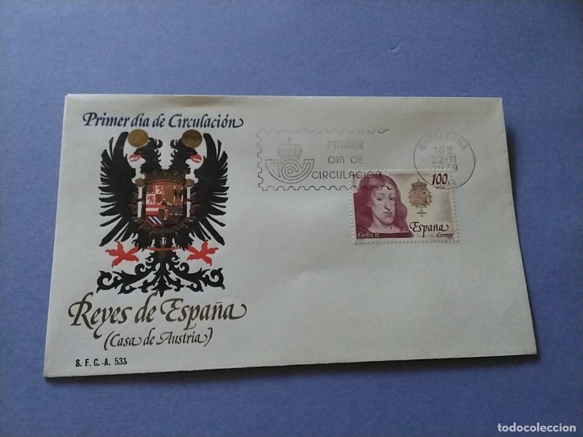 Sellos: Sobres primer dia Espa&ntilde;a Basica Reyes