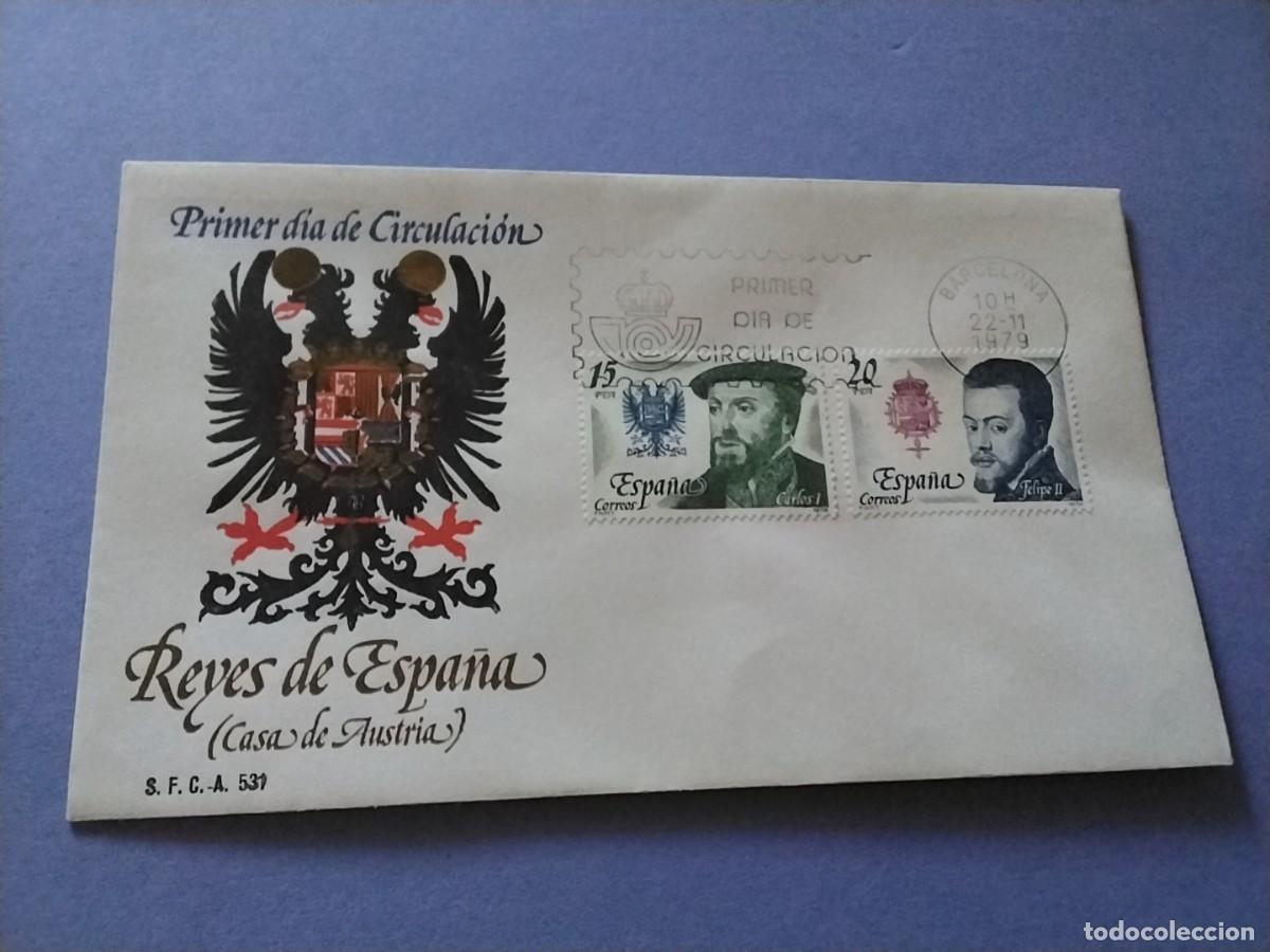 Sellos: Sobres primer dia Espa&ntilde;a Basica Reyes