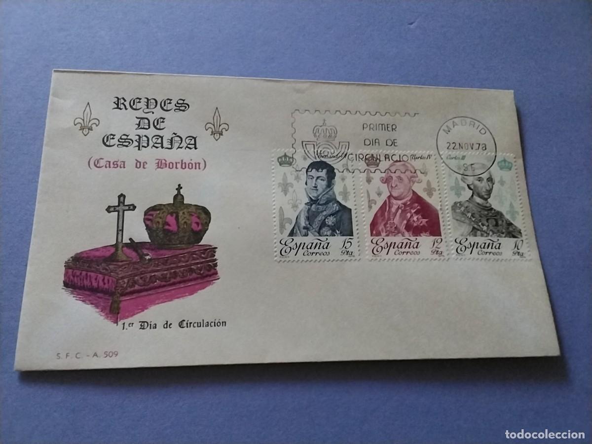 Sellos: Sobres primer dia Espa&ntilde;a Basica Reyes