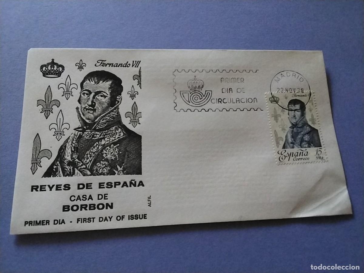 Sellos: Sobres primer dia Espa&ntilde;a Basica Reyes