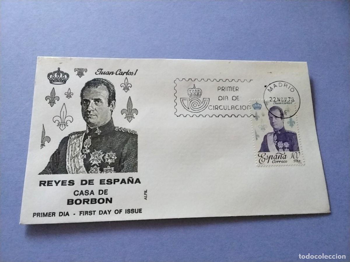 Sellos: Sobres primer dia Espa&ntilde;a Basica Reyes