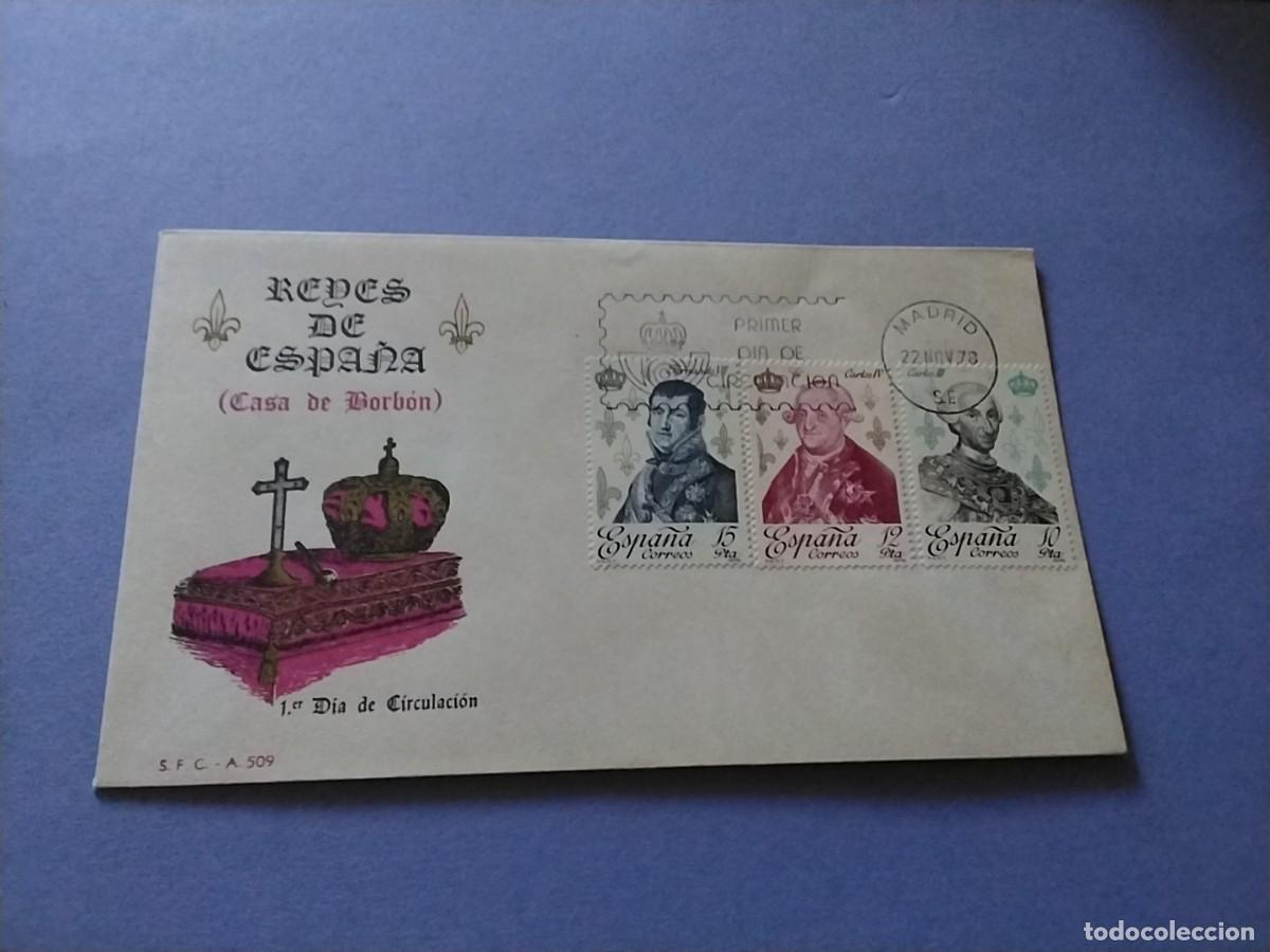 Sellos: Sobres primer dia Espa&ntilde;a Basica Reyes